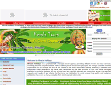 Tablet Screenshot of miracleholiday.com